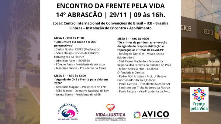  Inscreva-se no Encontro Nacional da Frente pela Vida